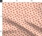 Ditsy Floral Boho Cottagecore Pink Peach Minimalist Custom Printed Fabric by Spoonflower Various Fabrics by the Yard or Fat Quarter
